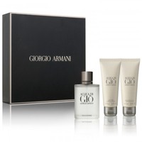 ARMANI ACQUA DI GIO  set (100 ml EDT + 75 ml GEL/SH + 75 ml BALM/SH)мл